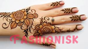 Back Hand Flower Mehndi Design