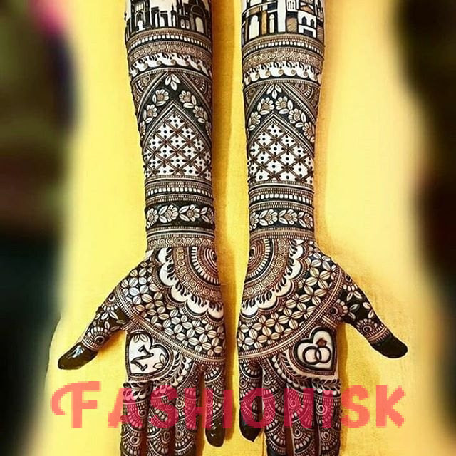 Beautiful Full Hand Mehndi Design