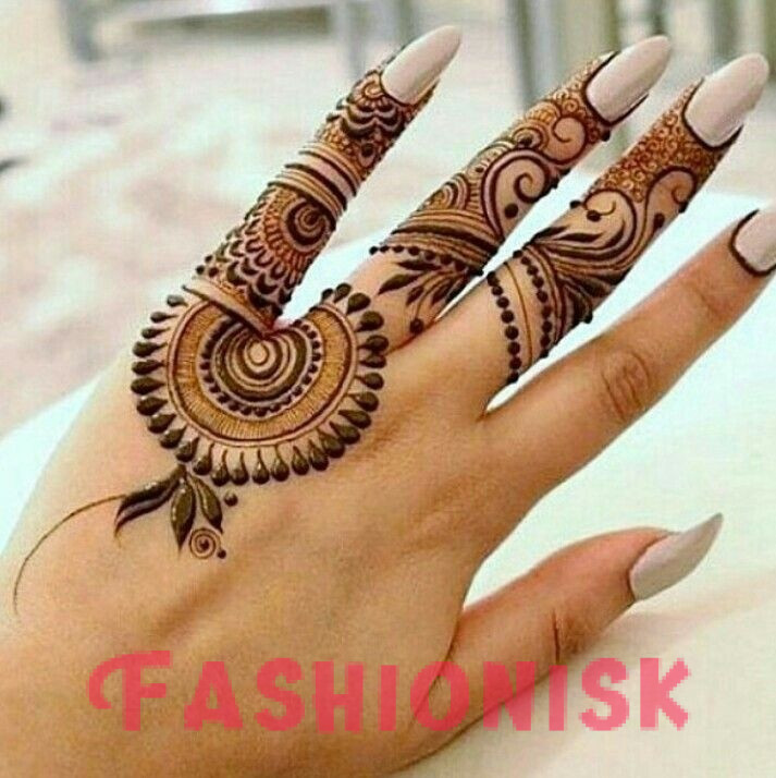 Easy Mehndi Design for Rakhi