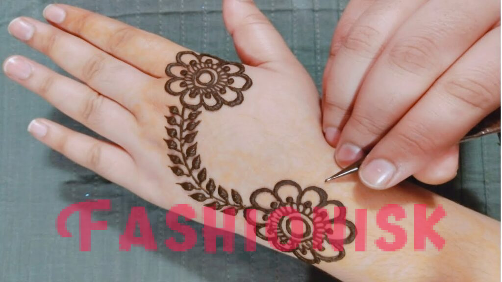 Flower Mehndi Design Easy and Beautiful