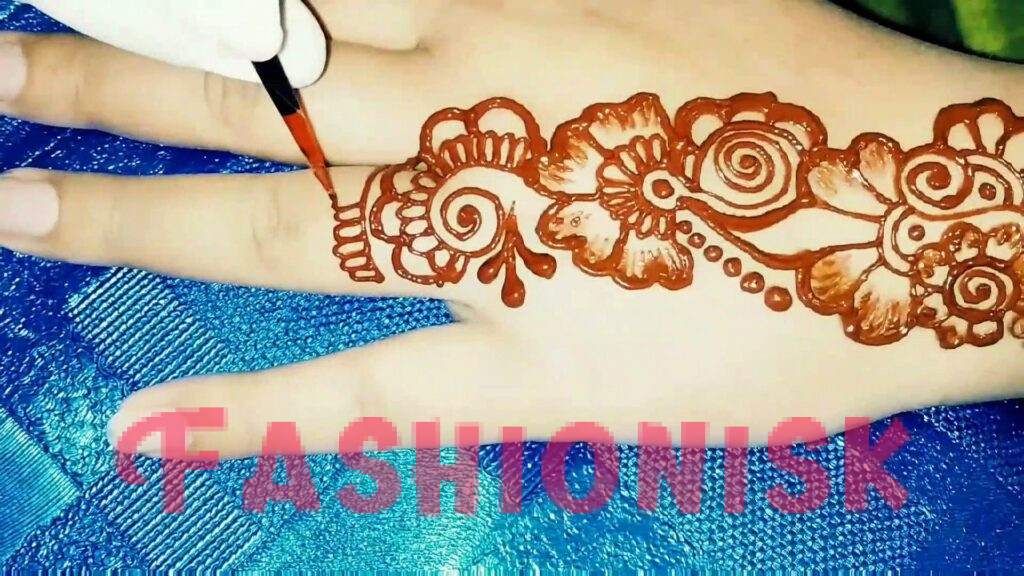 Flower Mehndi Design Easy and Beautiful