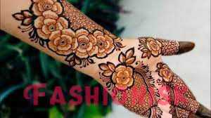 Flower Mehndi Designs for Front Hands