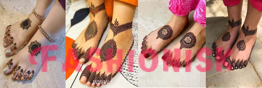 Leg mehndi design simple and easy