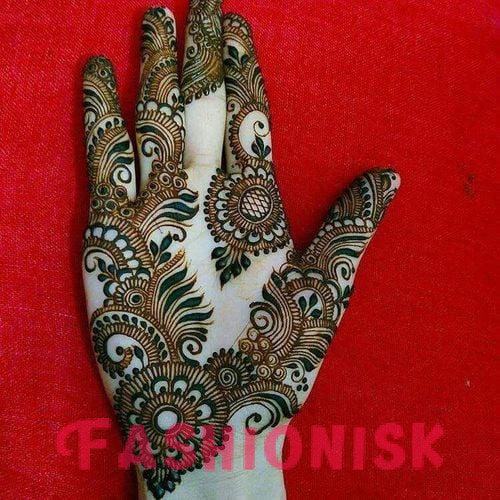 Right hand mehndi design front