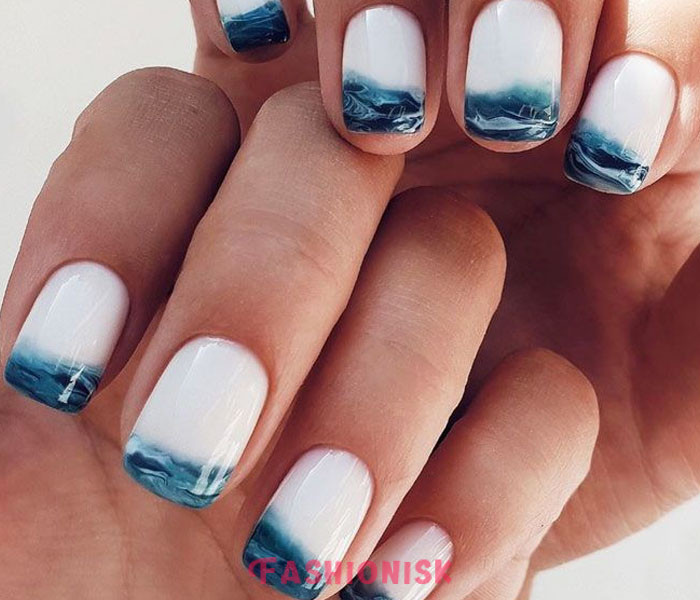 Beach gel nails designs