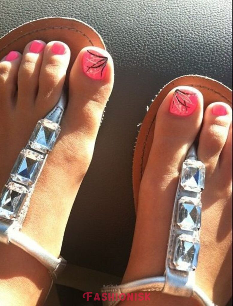 Beach summer toe nail designs