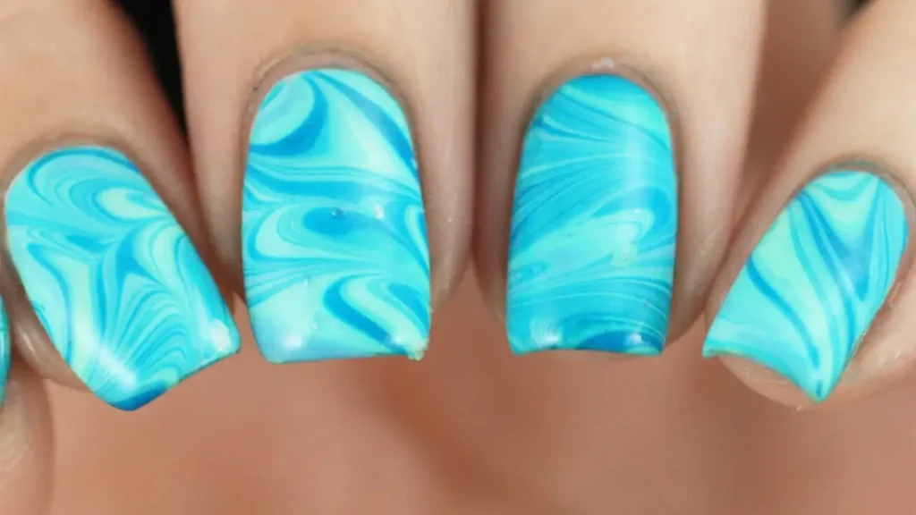 Beach wave nail designs