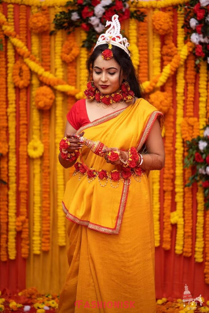 Bengali Haldi Wedding Pose