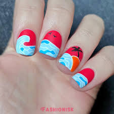 Cute beach nail designs