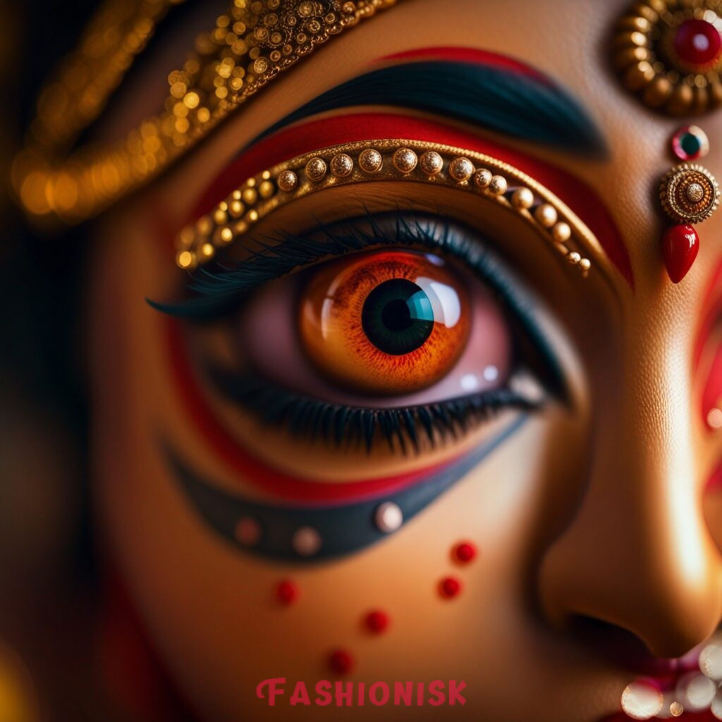 Durga Maa Eye Makeup