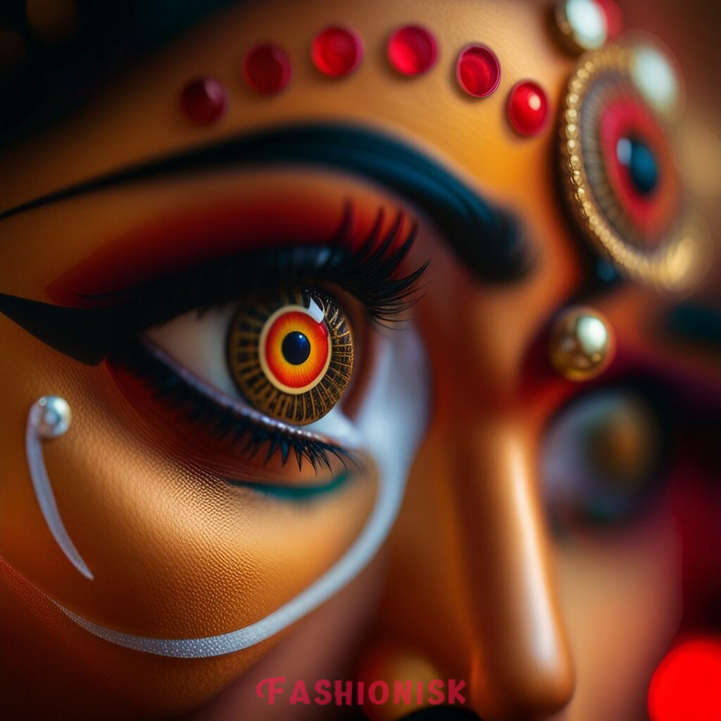 Durga Maa Eye Makeup