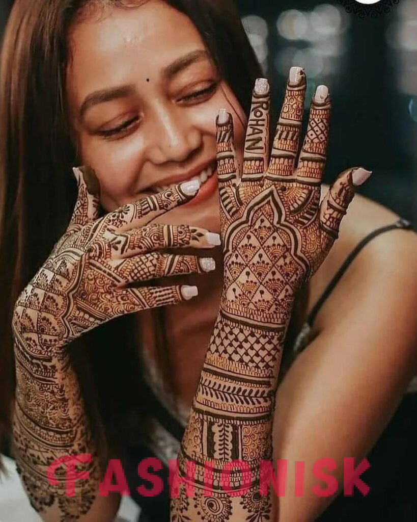 Ring Ceremony Mehndi Design