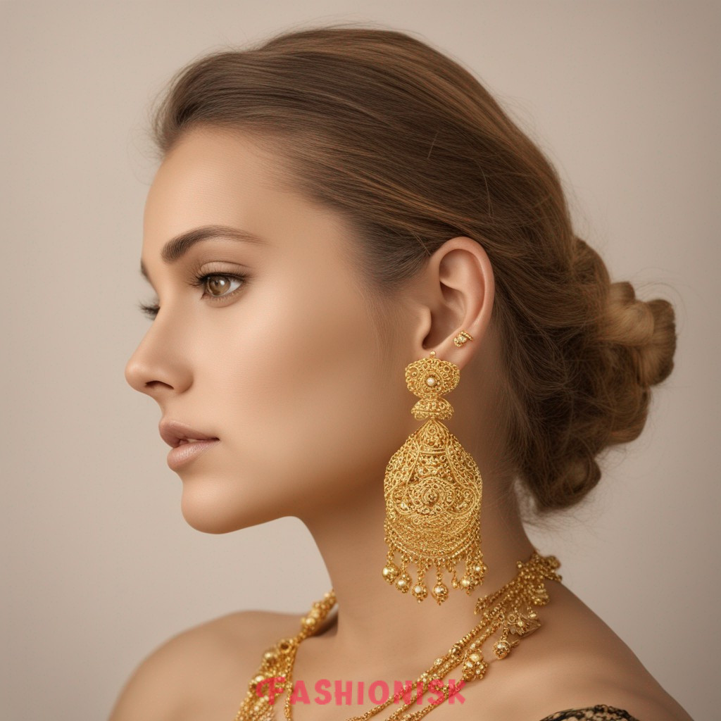 Gold Earrings for Teenage Girl