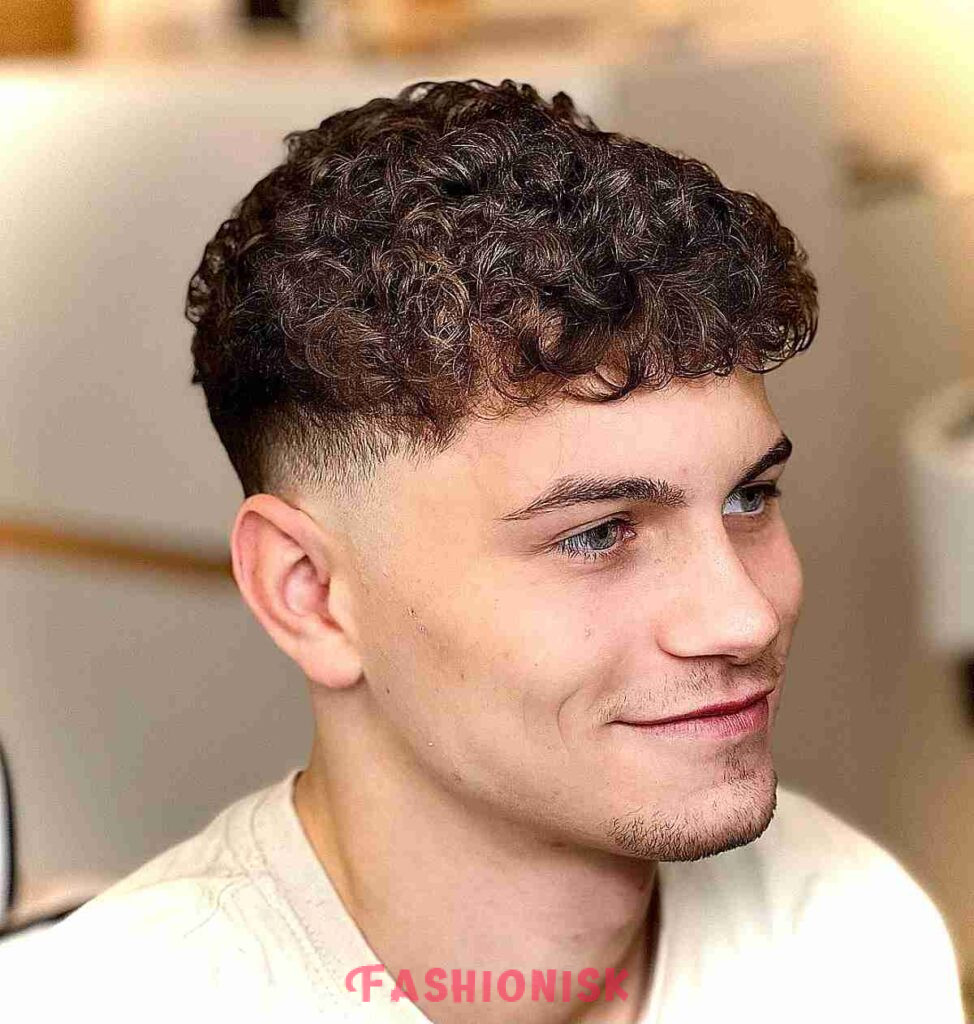 Low Taper Fade with Defined Curls