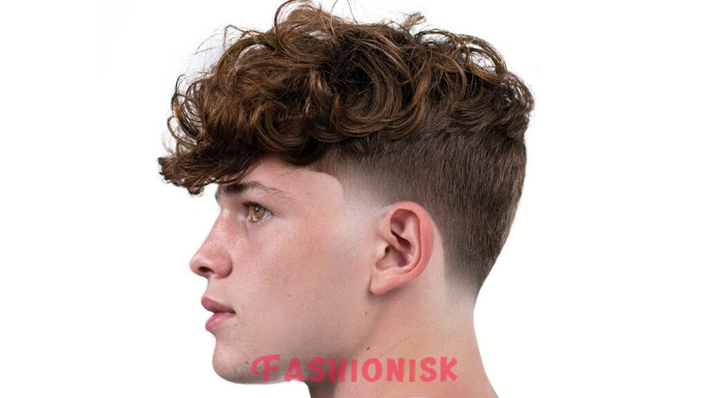 Low Taper Fade with Messy Curls