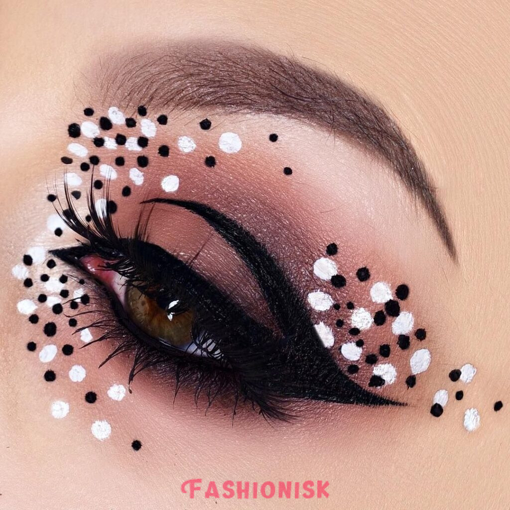 Polka Dot Eyeshadow Art
