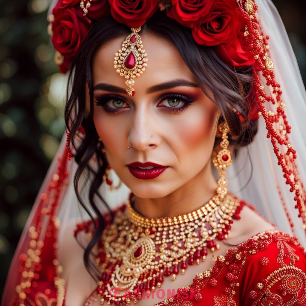 Red Bridal Eye Makeup