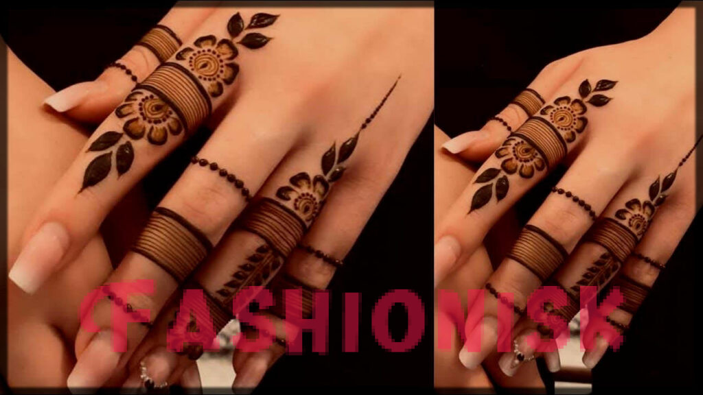 Simple Finger Mehndi Design