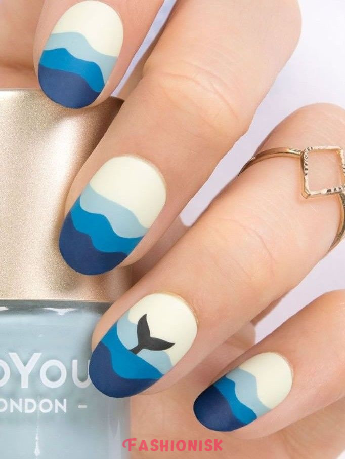 Simple beach nail designs
