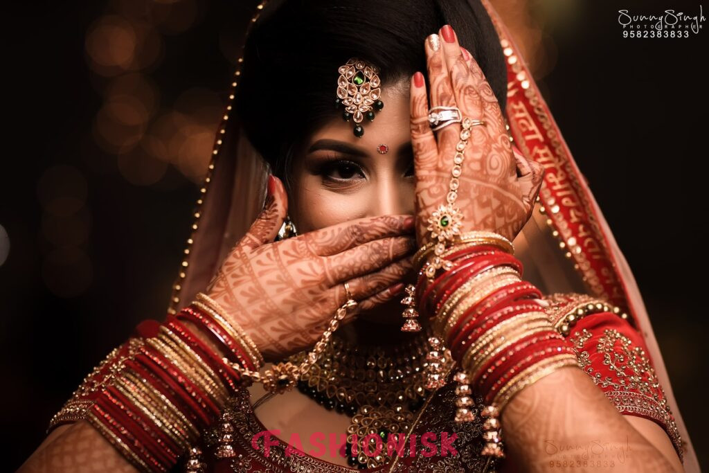 Single Bridal Poses Indian