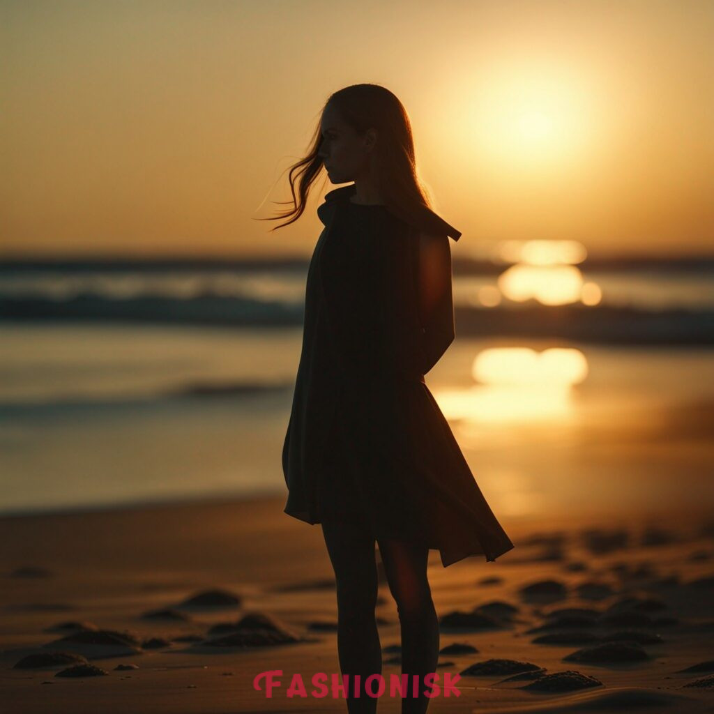 Sunset Silhouette Beach Poses For Girls
