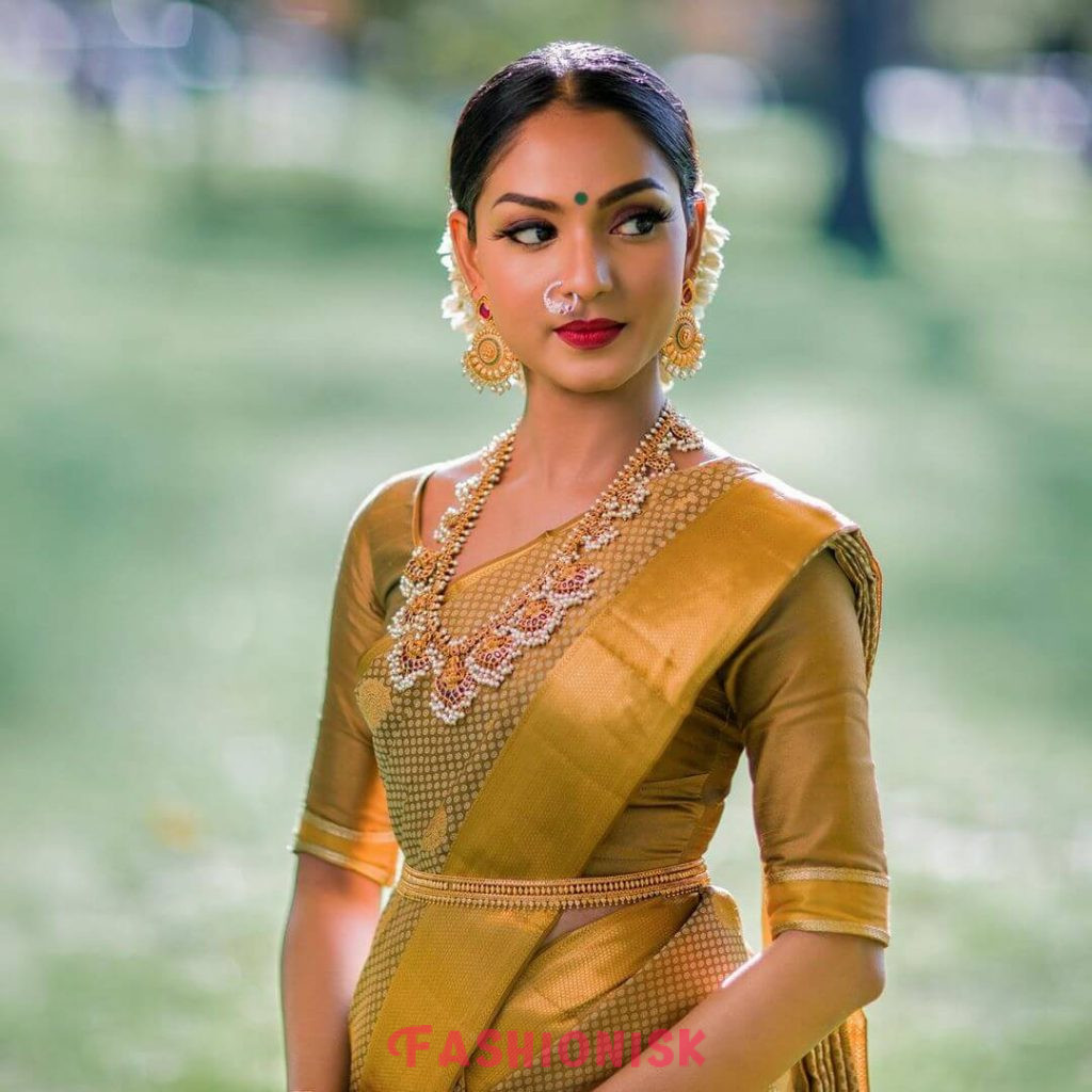 Traditional South Indian bridal makeup images