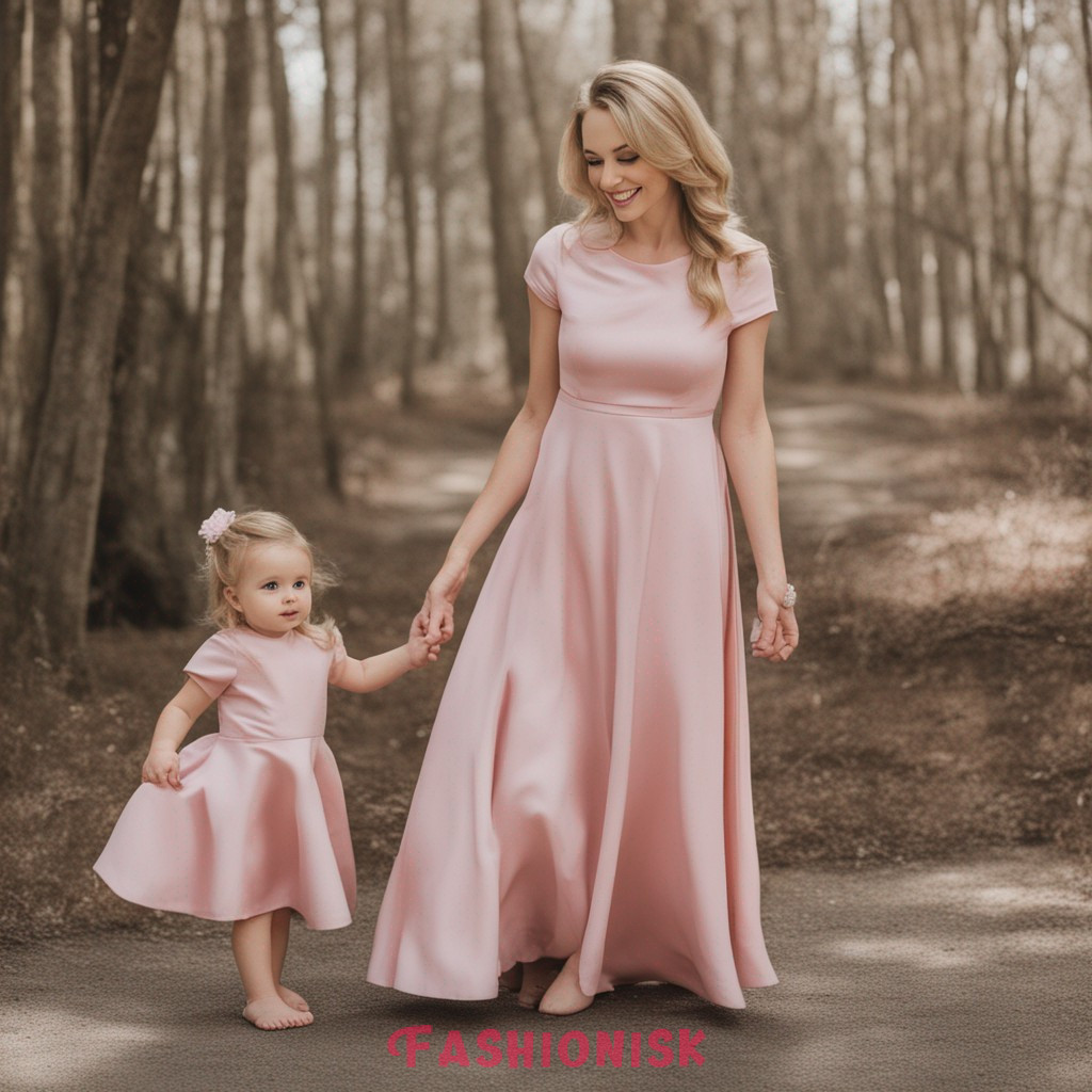 1st Birthday Dress for Baby Girl and Mom