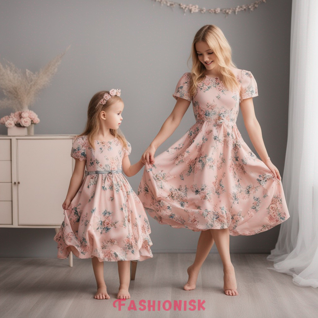1st Birthday Dress for Baby Girl and Mom