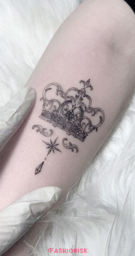 Crown Tattoo for Girls