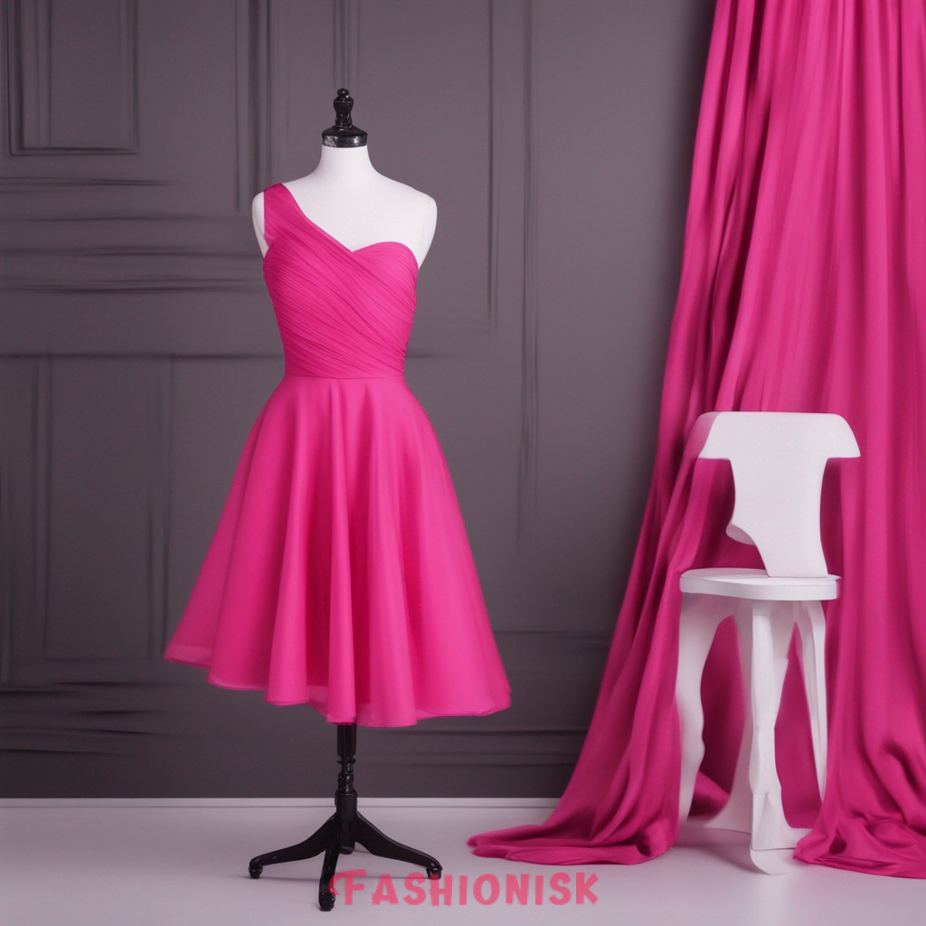 Hot Pink Homecoming Dress