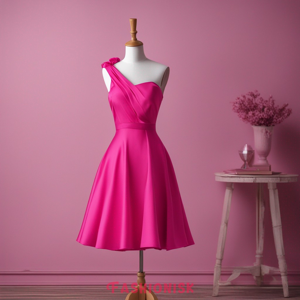 Hot Pink Homecoming Dress