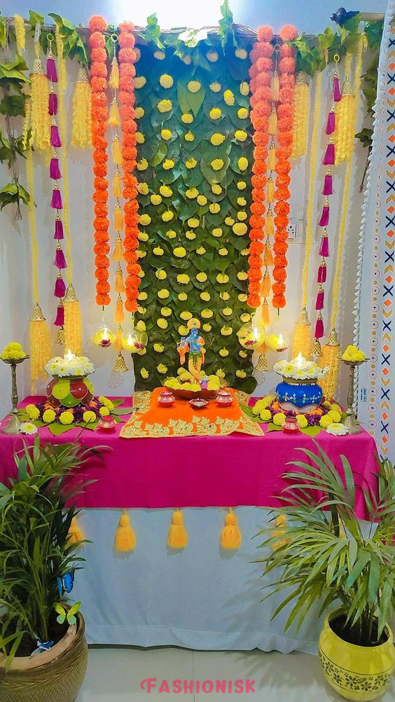 Janmashtami Decoration at Home