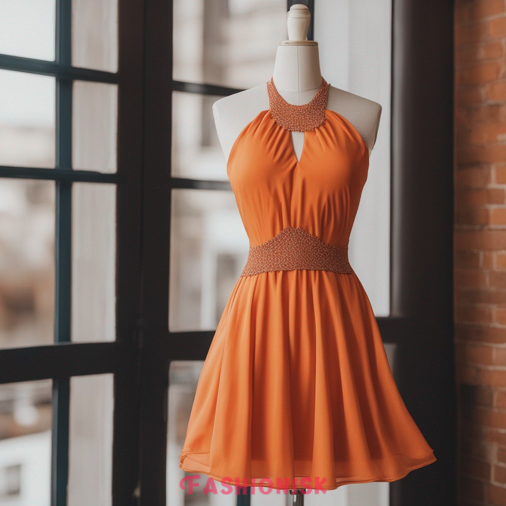 Orange Homecoming Dress