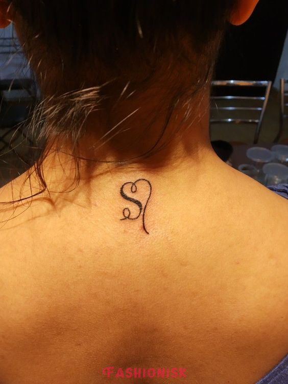 S Letter Tattoo for Girl