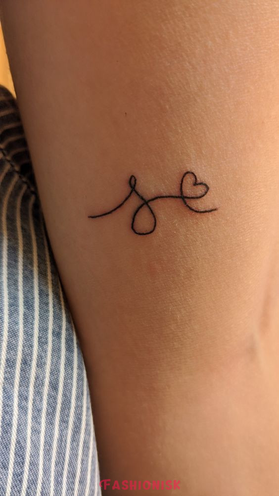 S Letter Tattoo for Girl