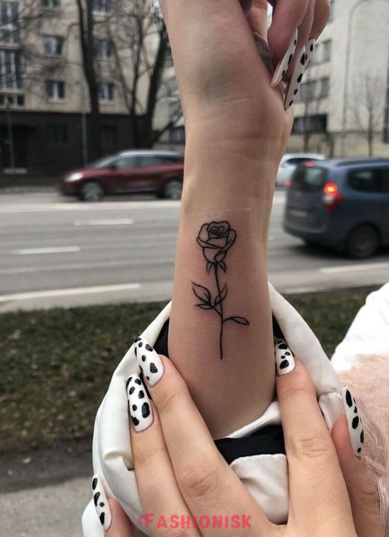 Side Wrist Tattoo for Girls