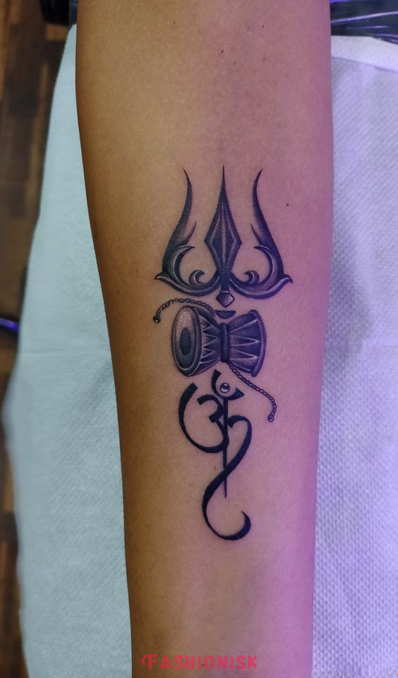 Trishul Tattoo for Girl