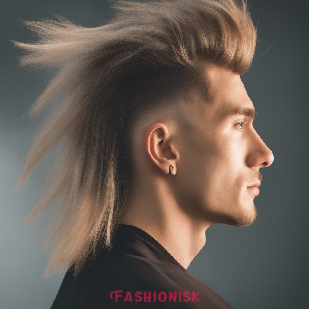 Two-Toned Burst Fade Mullet
