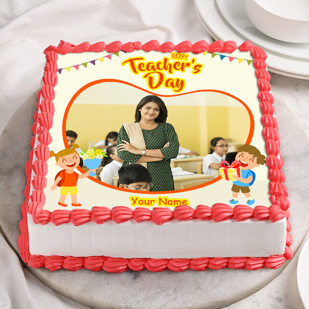 Classroom Doodles Teachers Day Cake Design