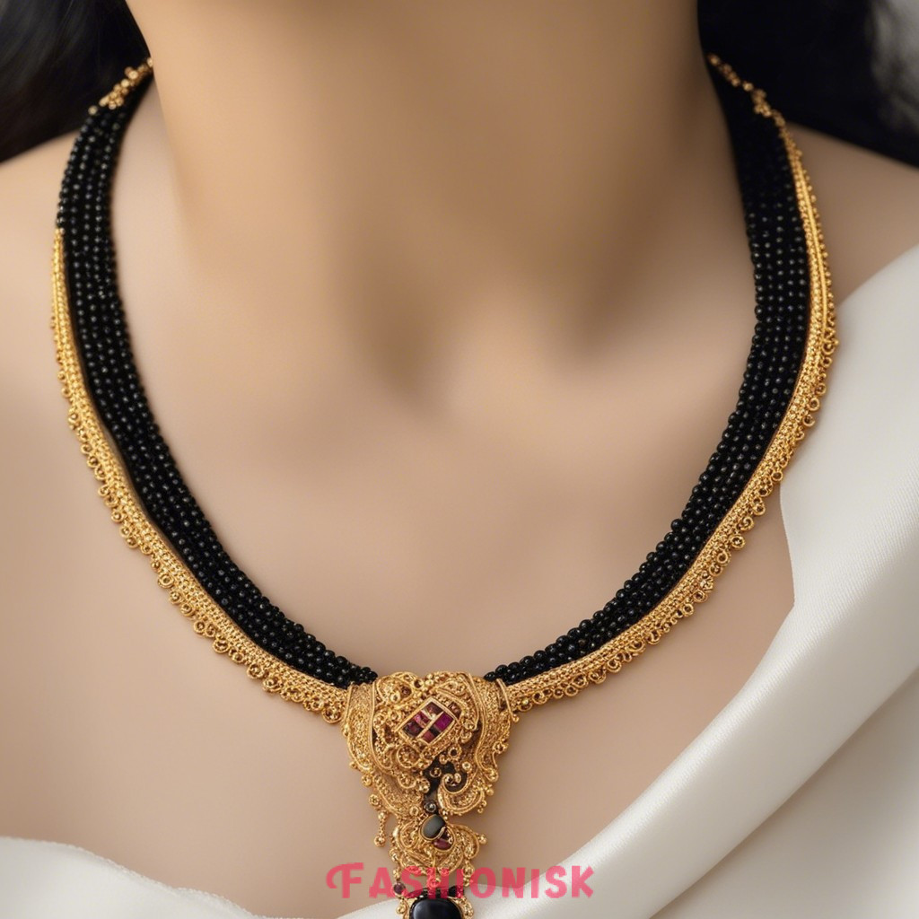 Asymmetrical Allure Modern Mangalsutra Design