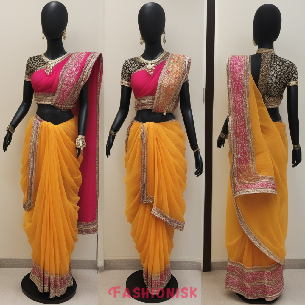 Dhoti Saree Navratri Dress Ideas