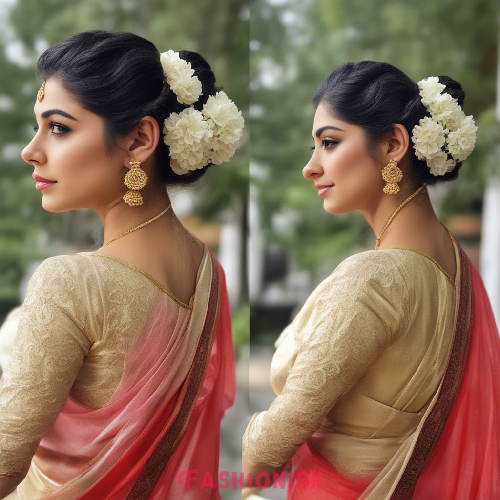 Easy Hairstyles for Saree