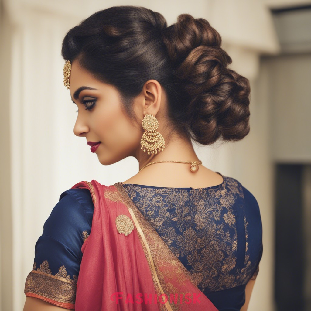 Easy Hairstyles for Saree