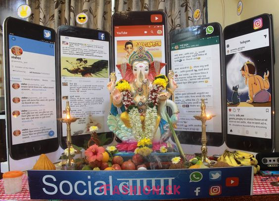 Futuristic Theme Ganapati Decoration