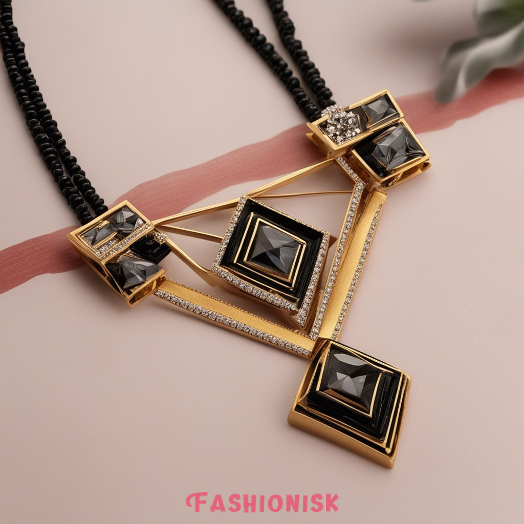 Geometric Glamour Modern Mangalsutra Design