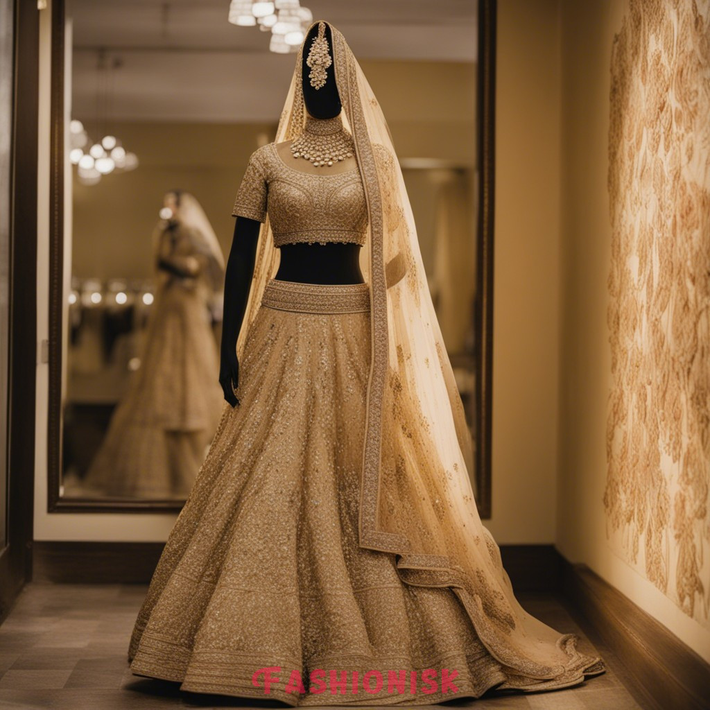 Golden Bridal Lehenga