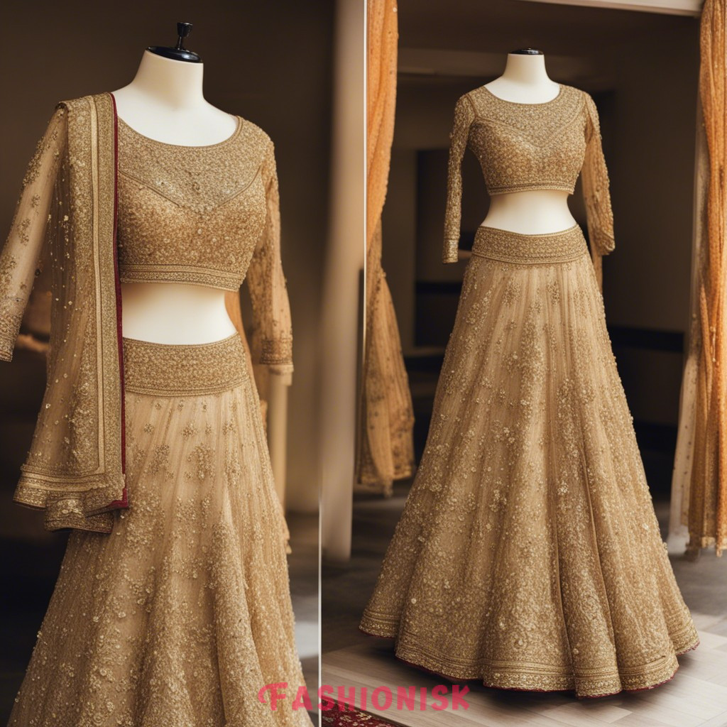 Golden Bridal Lehenga