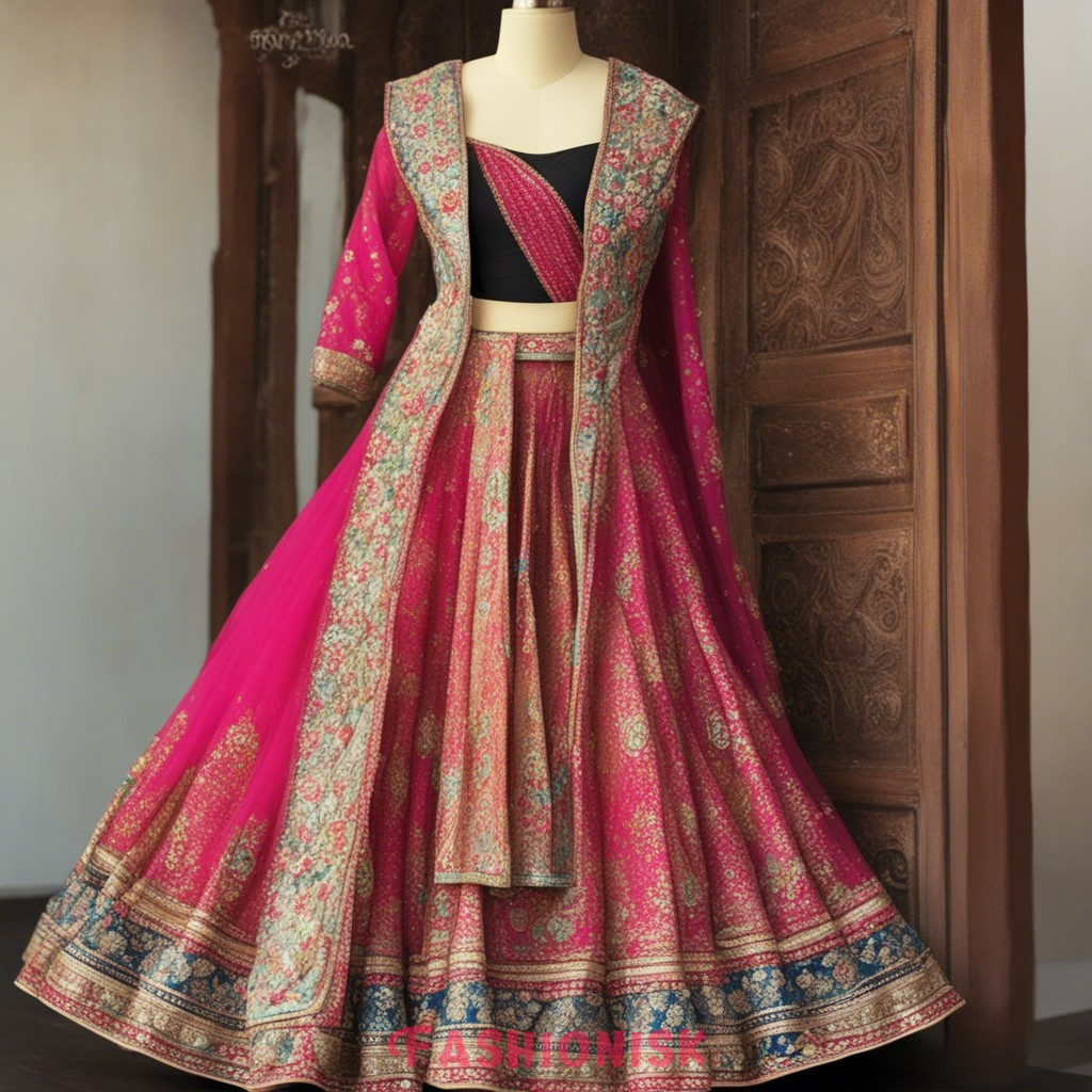 Jacket Style Lehenga Navratri Dress Ideas