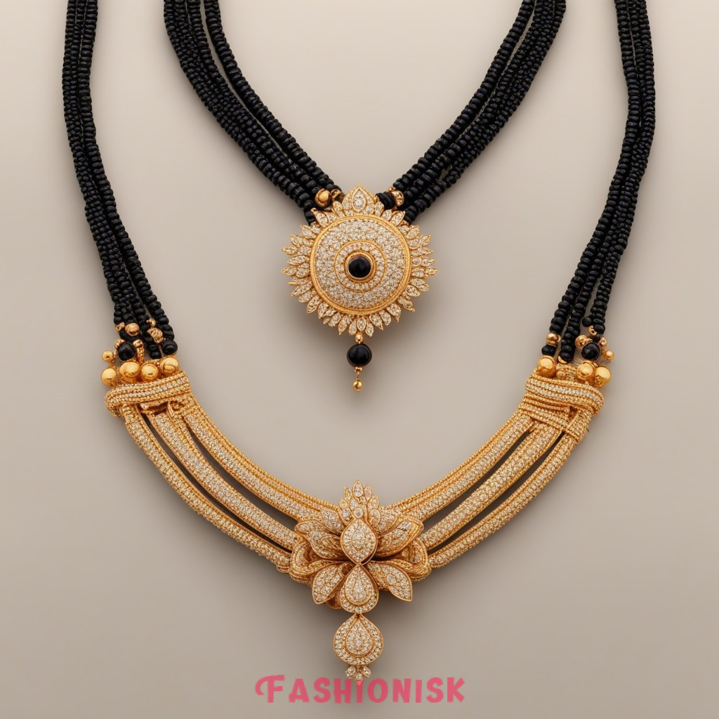 Layered Luxury Modern Mangalsutra Design