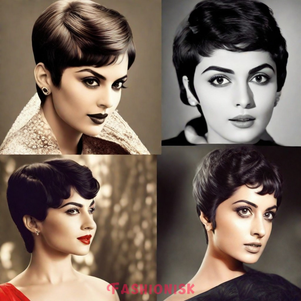 Pixie Cut bollywood retro hairstyles